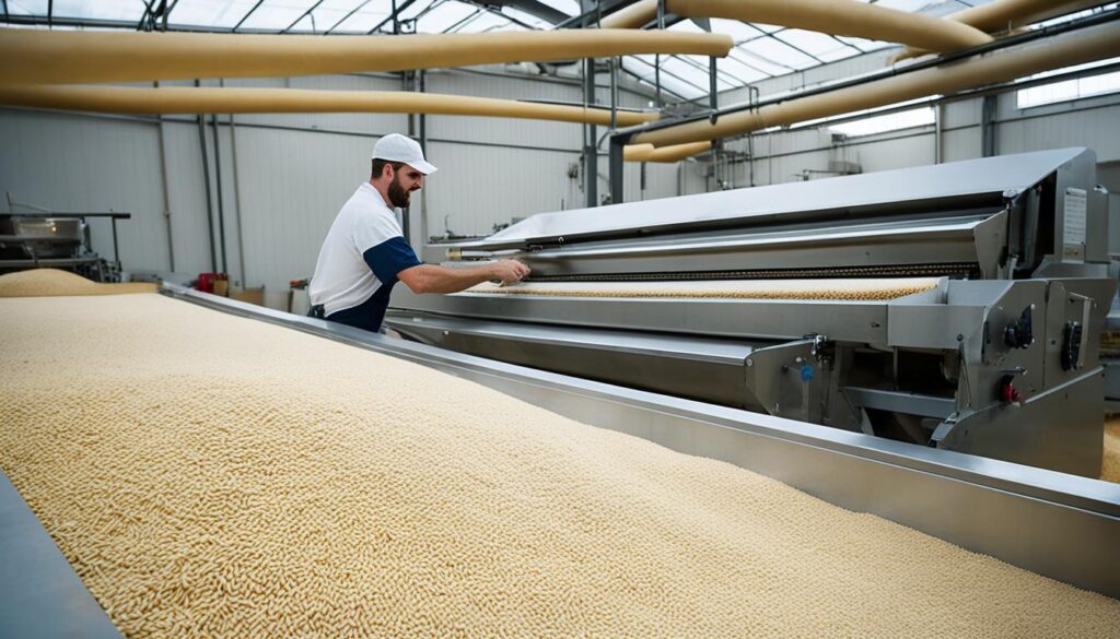 Weizen in der Lebensmittelproduktion